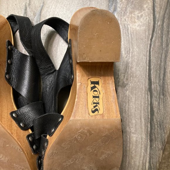Korks platform clog sandal - Size 9M - Picture 6 of 7